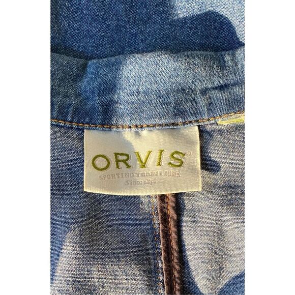 Orvis Women’s Denim Car Coat/Blazer 3 Button Front Sz. 18 - Picture 12 of 13